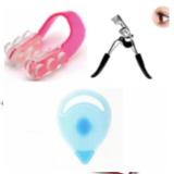 Bộ 3 chăm sóc gồm Dụng cụ bấm mi +miếng rửa mặt massage trị mụn đầu đen +dụng cụ nâng mũi làm đẹp