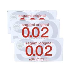 Bộ 3 hộp bao cao su Sagami Original 0.02 (Hộp 2 Cái)  