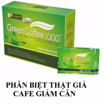 BỘ 3 HỘP CÀ PHÊ GREEN COFFEE 1000 GIẢM CÂN CHUẨN MỸ- PHÂN BIỆT THẬT GIẢ  