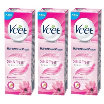 Bộ 3 kem tẩy lông cho da thường Veet Silk Fresh 25g  