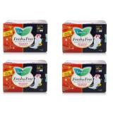 Bộ 4 Gói Băng vệ sinh ban đêm Laurier Fresh & Free có cánh 40cm