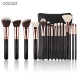 Bộ Cọ Trang Điểm Docolor 15 Pieces Rose Gold Makeup Brushes Set