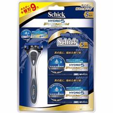 Bộ Dao Cạo Râu Và 9 Lưỡi Dao Cạo Thay Thế Schick Hydro 5 Premium - Nhật Bản