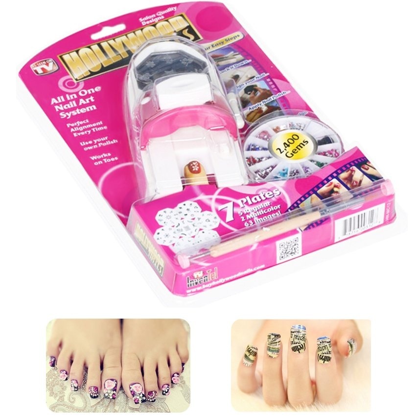Kết quả hình ảnh cho Bộ Dụng Cụ Vẽ Móng Tay Hollywood Nails