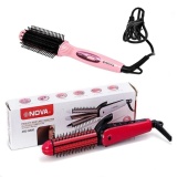 Bộ lược điện và máy dập xù ép tóc Nova