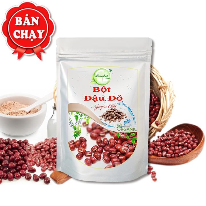 Bột Đậu Đỏ Henashop 500gr Dưỡng trắng da giảm nhờn se khít lỗ chân lông, chống lão hóa, ngừa mụn hiệu quả