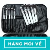 Cọ trang điểm 10 món kèm bao da bảo vệ Pro Comestic Makeup Sets