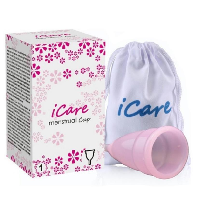 Hình ảnh Cốc nguyệt san Silicone cao cấp size L ( màu hồng nhạt)