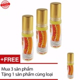 Combo 3 dung dịch kích thích mọc râu mọc lông mi mọc lông mày Genive + Tặng 1 Sản phẩm cùng loại