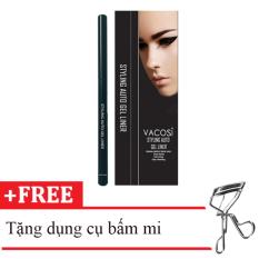 Đánh Giá Combo Bút kẻ mắt VACOSI STYLING AUTO GEL LINER ( Black dạng gel ) tặng kèm dụng cụ bấm mi chuyên dụng
