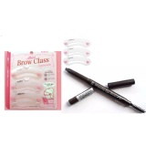 Combo Khuôn kẻ mày + chì kẻ mày ngang Hàn Quốc 02