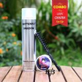 COMBO Sáp vuốt tóc Apestomen Volcanic Clay 80ml Singapore + Gôm xịt tóc Butterfly Shadow 320ml + Tặng lược tạo kiểu cao cấp Chaoba