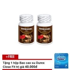 Địa Chỉ Bán Combo Viên Uống Tăng Cường Sinh Lý Nam Giới Omexxel Ali (Lọ 30 Viên) + Tặng Bao cao su Durex Close Fit