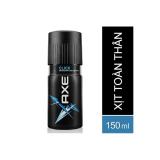 Combo2 Xịt khử mùi Axe Click hương Nam tính chai 150ml xanh dương