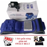 Đai mát xa giảm mỡ bụng X5 tích hợp pin + Tặng 1 đai quấn nóng giảm mỡ bụng SWEET BELT panda