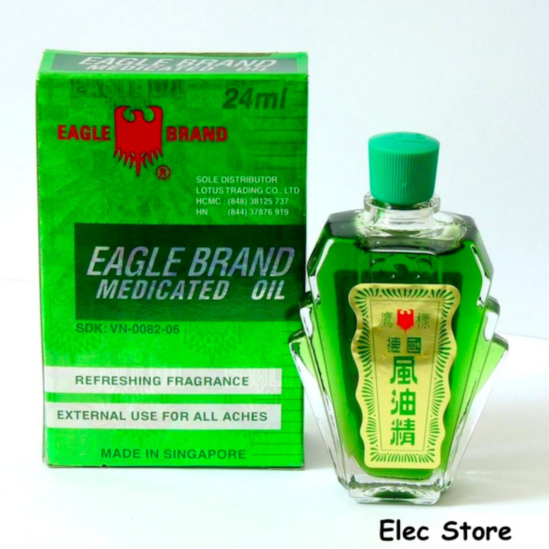 Dầu gió xanh hiệu con Ó Eagle Brand Medicated Oil 24ml