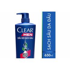 Dầu gội Clear Men Sạch gàu Sạch sâu da đầu chai 650g