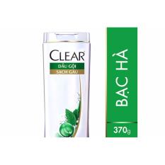 Dầu gội Clear Sạch gàu Mát lạnh bạc hà chai 370g