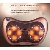 Gối massage hồng ngoại 8 bi đảo chiều tự động - loại tốt gối massage hồng ngoại 8 bi thiết kế gọn nhẹ, dễ sử dụng - gối massage hồng ngoại 8 bi