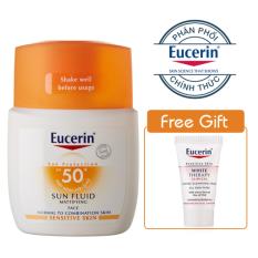 Giá Sốc Kem chống nắng Eucerin Sun Fluid SPF50 + Free Gift – Mưa Sale Băng  
