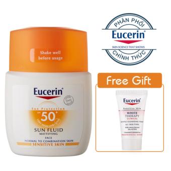 Kem chống nắng Eucerin Sun Fluid SPF50 + Free Gift - Mưa Sale Băng  