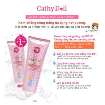 Kem Chống Nắng Trắng Da Cathy Doll L-glutathione Magic Cream SPF50PA+++ 138ml July 2018 - 2 Kem chống nắng trắng da Cathy Doll L-glutathione Magic Cream SPF50PA+++ 138ml - 2