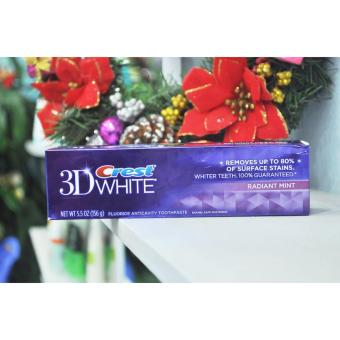 Kem đánh Răng Crest 3D White Radiant Mint Flavor Whitening 156g July 2018 - 2 Kem đánh răng Crest 3D White Radiant Mint Flavor Whitening 156g - 2