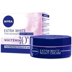 Giá Sốc Kem dưỡng da trắng da và thu nhỏ lỗ chân lông ban đêm NIVEA Extra White Pore Minimiser Night Cream SPF30 50ml  