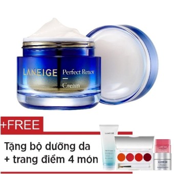 Kem dưỡng ngăn ngừa lão hóa, săn chắc da Laneige Perfect Renew Cream 50ml + Tặng mặt nạ ngủ ngăn...
