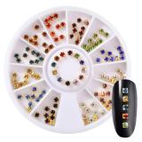 Khay kèm hạt Nails, Trang trí Móng tay #107 (Tặng keo dán) - Gấu Trúc Phụ kiện