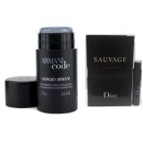 Lăn khử mùi nam Giorgio Armani Armani Code 75ml + Tặng 01 vỉ nước hoa nam Dior Sauvage EDT 1ml