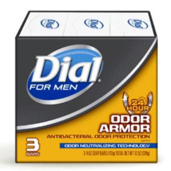Lốc xà bông cục Dial For Men Odor Armor 113gx3 cục  