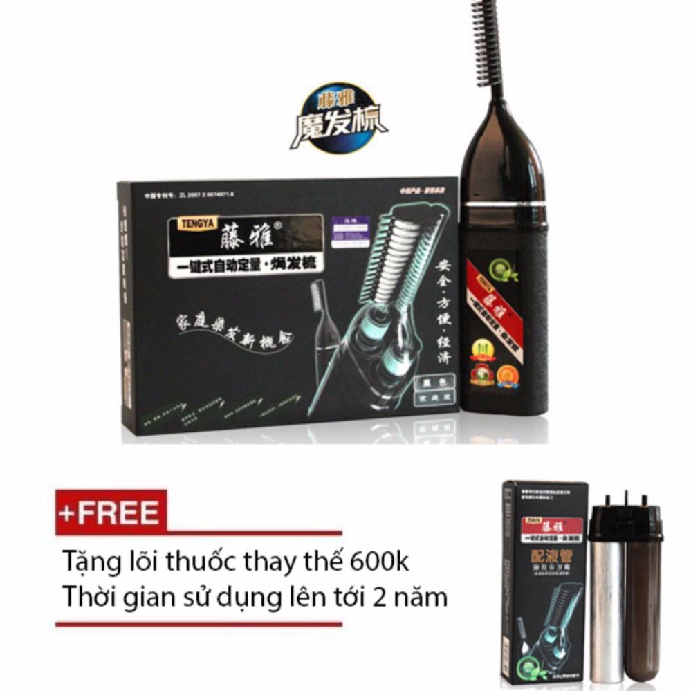 Lược Nhuộm Tóc Thông Minh Tengya công nghệ mới 2018 + Tặng Lõi Thuốc