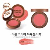 Má hồng kem APieu Creamy Cheek Chok Blusher #CR03 - Peach Cupmousse