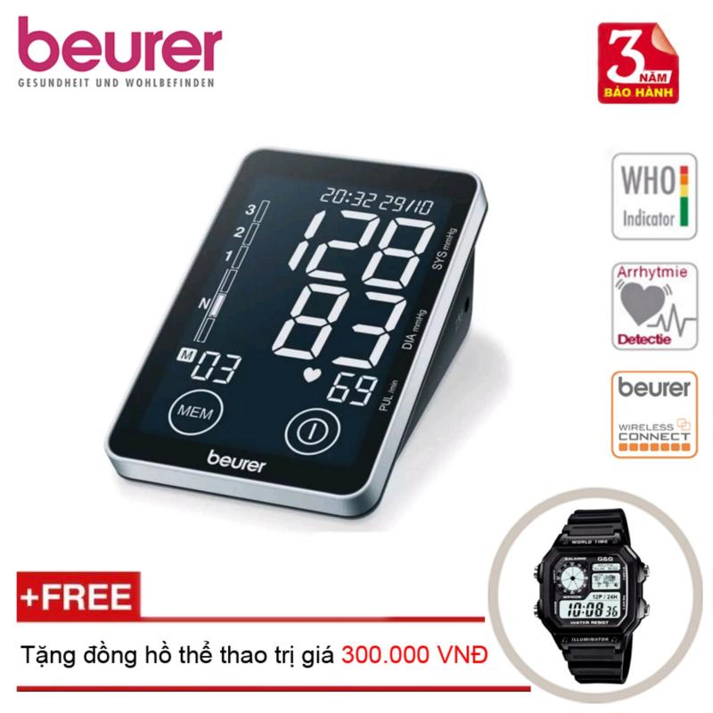 Nơi bán Máy Đo Huyết Áp Bắp Tay Cảm Ứng Beurer Bm58 + Tặng Đồng Hồ Thể Thao