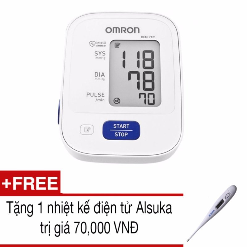 Máy đo huyết áp bắp tay Omron HEM-7121 (Trắng)+Tặng 1 nhiệt kế
Alsuka bán chạy