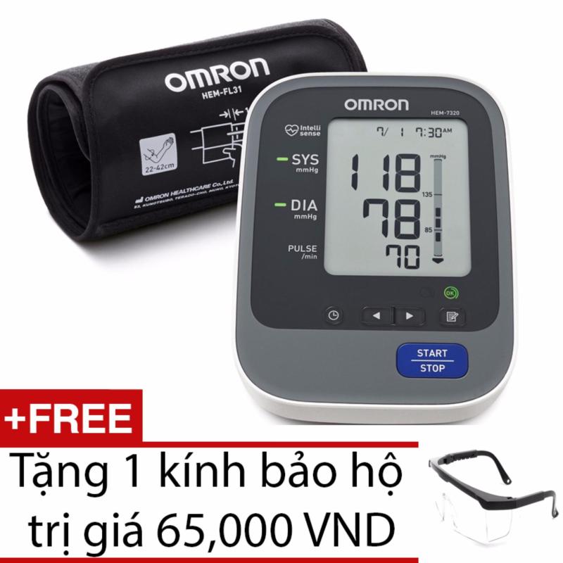 Máy đo huyết áp bắp tay tự động Omron HEM-7320 (Trắng phối xám)+
Tặng 1 kính bảo hộ bán chạy