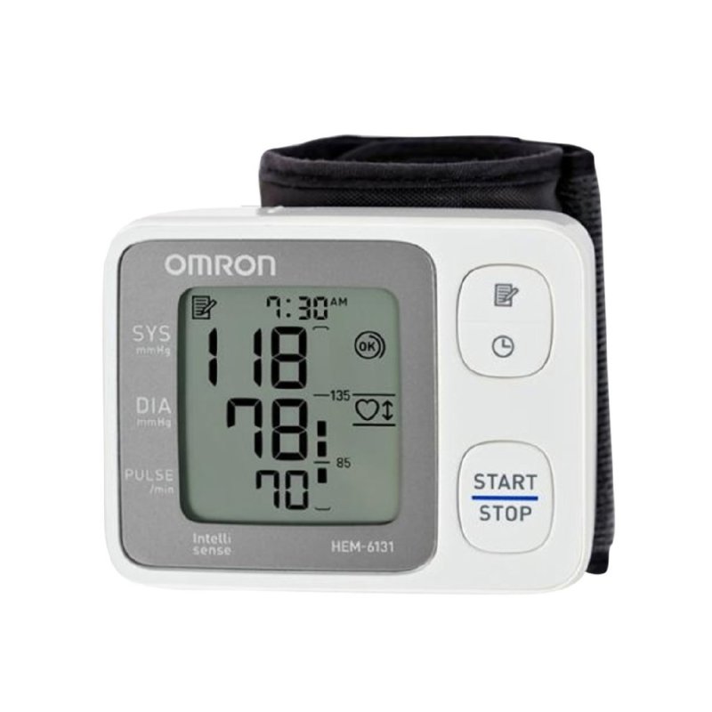 Nơi bán Máy đo huyết áp cổ tay tự động Omron HEM-6131 (Trắng)