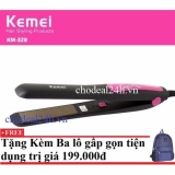 [HCM]Máy kẹp tóc Kemei Km-328  + Tặng kèm balo du lịch gấp gọn