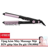 Máy kẹp tóc Nova + Tặng Máy massage mặt DS-039 bằng ion