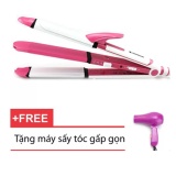 Máy tạo kiểu tóc uốn, duỗi, dập phồng 3 trong 1 + tặng kèm 1 máysấy tóc