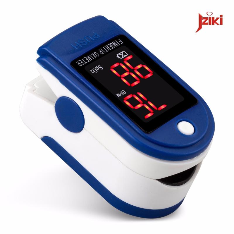Nơi bán Máy - thiết bị - dụng cụ đo nồng độ oxy trong máu và nhịp tim Jziki với màn hình LED cao cấp hiện thị kết quả chính xác cao _ màu xanh