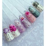 [HCM]Móng tập vẽ mẫu 50 cây (trong suốt)