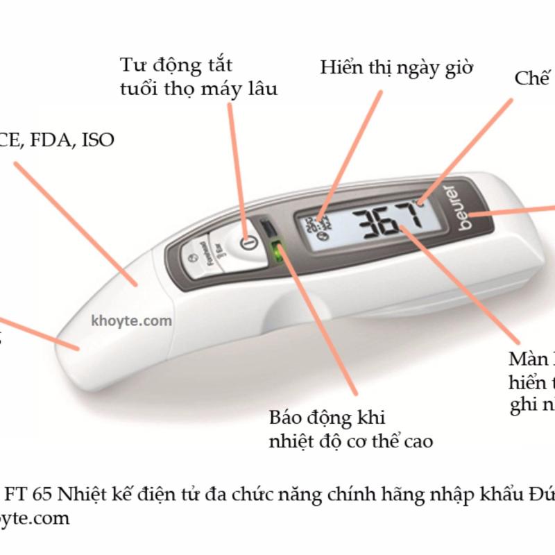 Nhiệt kế điện tử đo trán Beurer FT65 (Trắng) bán chạy