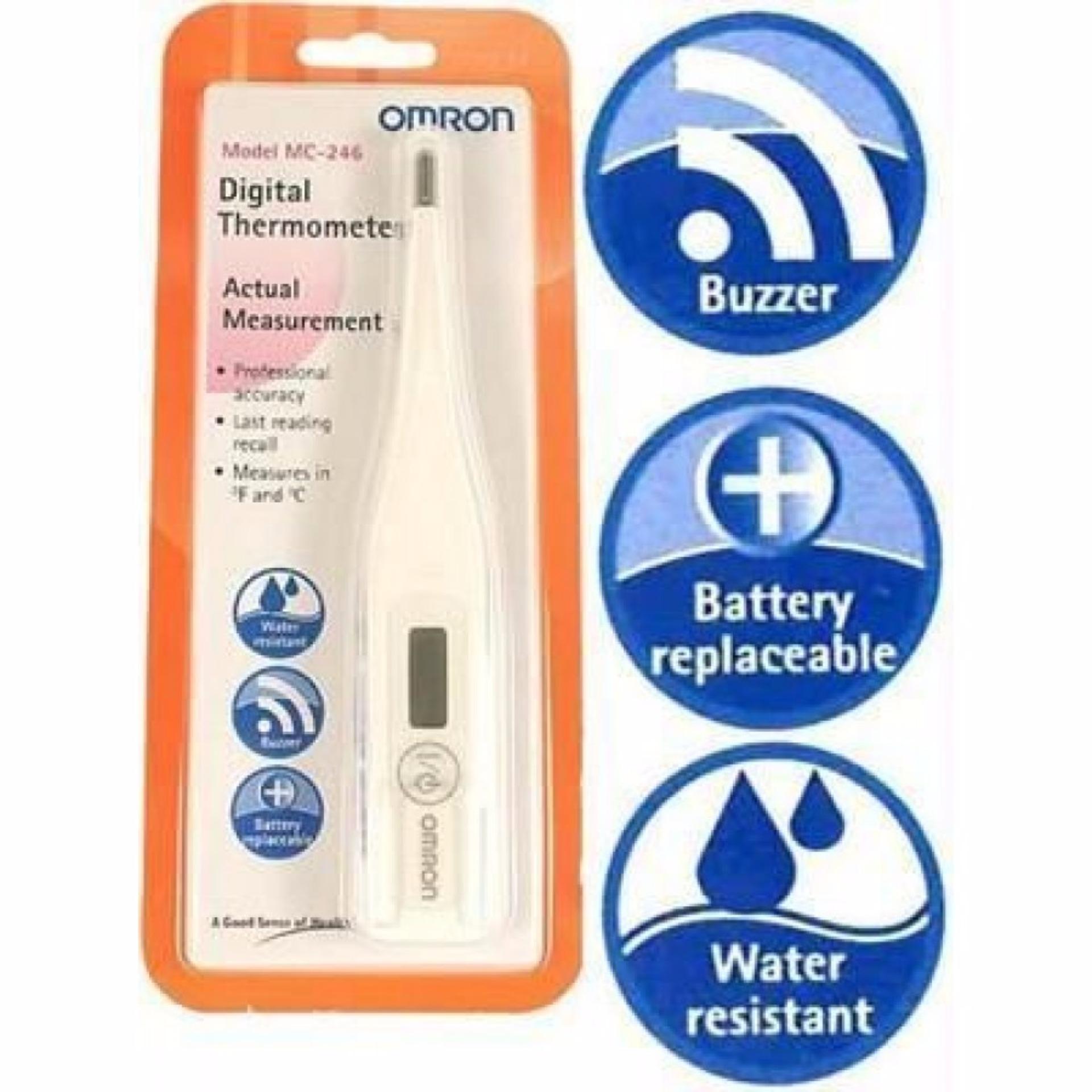 Nhiệt kế điện tử kẹp nách OMRON MC-246 (Trắng) Nhật Bản