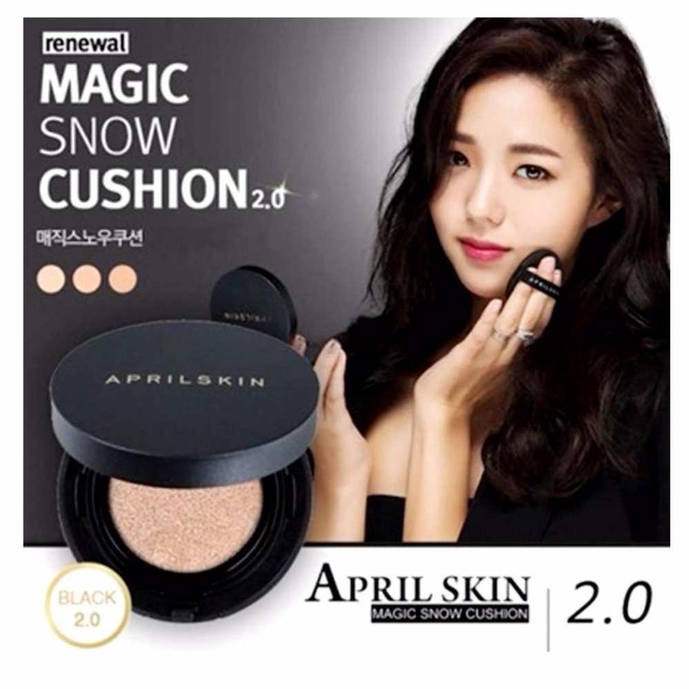 Phấn nước April Skin Black Magic Snow Cushion 15g #22 Pink Beige