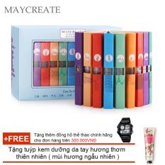 Giảm giá Set Nước Hoa Quà Tặng 9 Chai MayCreate – 3ml/chai + Tặng tuýp kem dưỡng da tay hương thơm thiên nhiên ( mùi hương ngẫu nhiên )
