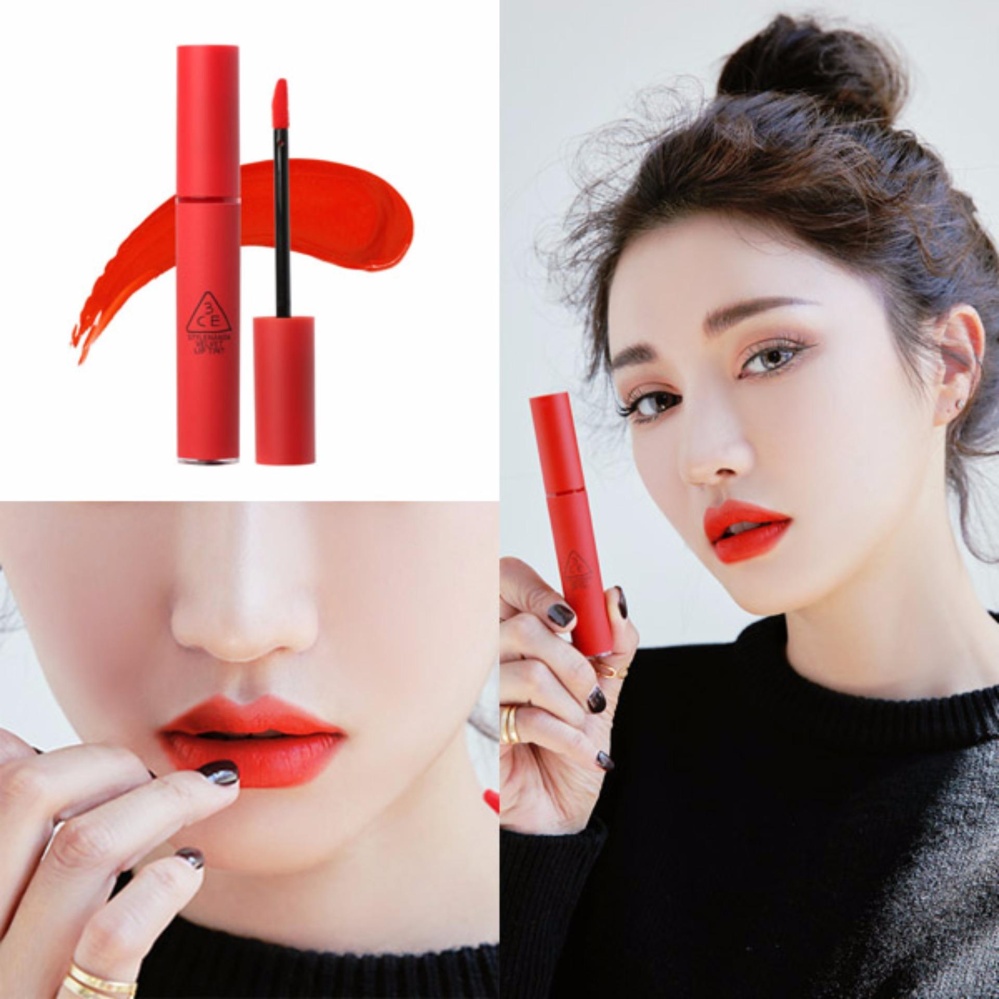 Son kem lì 3ce velvet lip tint #child like - đỏ cam