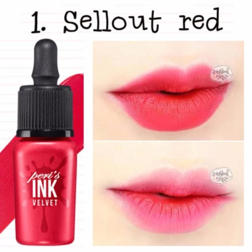 Son kem lì peripera ink peri's velvet 8g #01 sellout red
