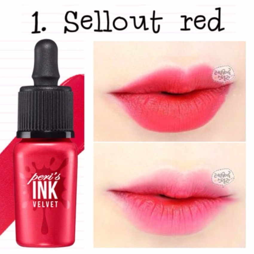 Son kem lì peripera ink peri's velvet 8g #01 sellout red - aloxinh88